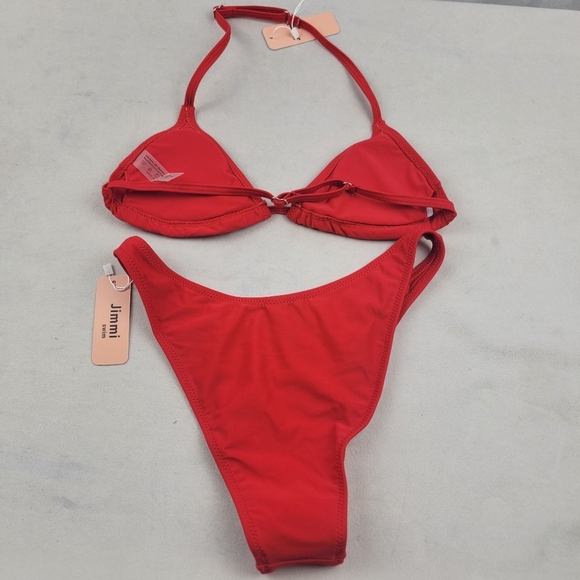 NWT Jimmi SwimCherry Bomb Set with matching sarong & scrunchie sz small - Picture 6 of 7